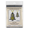 Cross Stitch Kit “Christmas Tree Ornament” DIY Christmas Ornament on Faux Leather