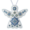 Cross Stitch Kit “Angel Christmas Ornament” DIY Christmas Ornament on Faux Leather
