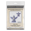 Cross Stitch Kit “Angel Christmas Ornament” DIY Christmas Ornament on Faux Leather