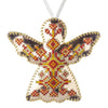 Cross Stitch Kit “Angel Christmas Ornament” DIY Christmas Ornament on Faux Leather