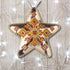 Cross Stitch Kit “Star Christmas Ornament” DIY Christmas Ornament on Faux Leather