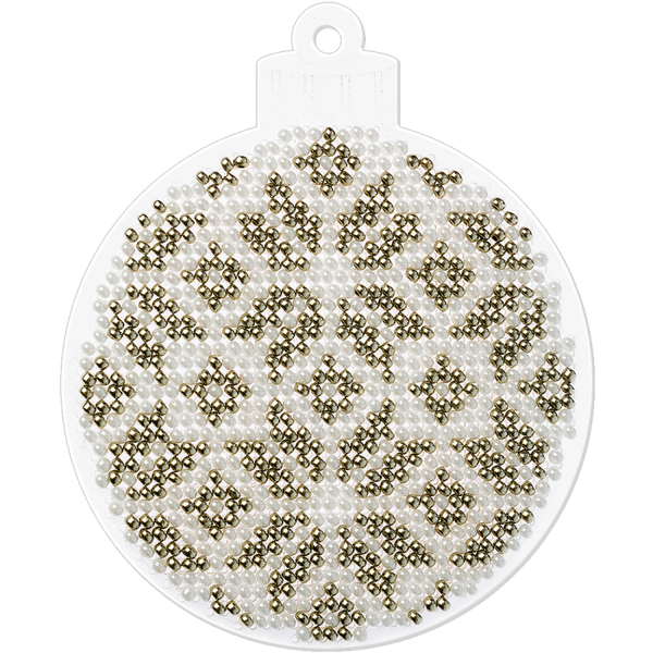 Bead embroidery kit on a plastic base 