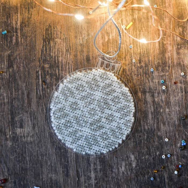 Bead embroidery kit on a plastic base 