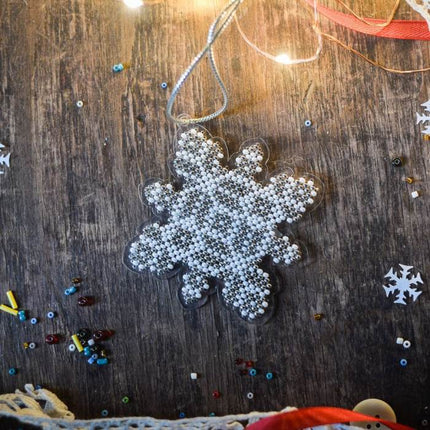 Bead embroidery kit on a plastic base "Christmas tree toys"