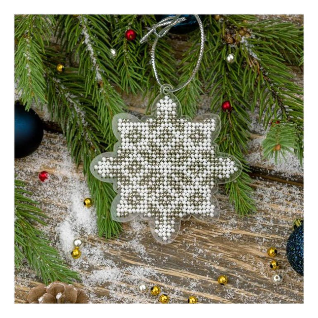 Bead embroidery kit on a plastic base "Christmas tree toys"