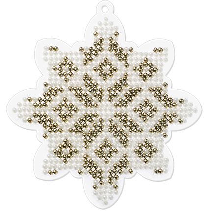 Bead embroidery kit on a plastic base "Christmas tree toys"