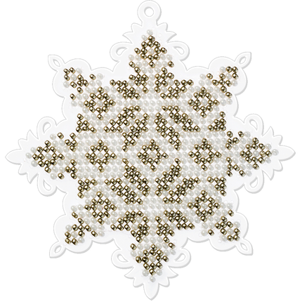 Bead embroidery kit on a plastic base "Christmas tree toys"