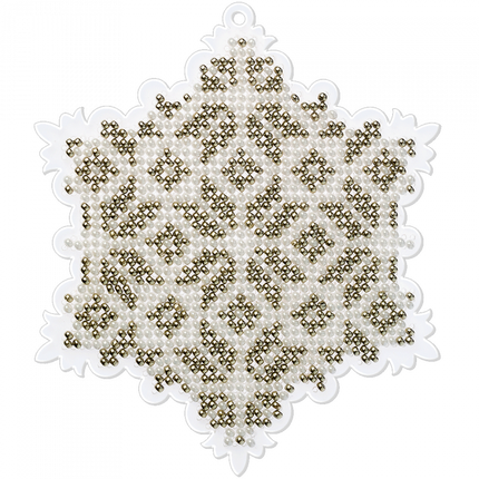 Bead embroidery kit on a plastic base "Christmas tree toys"