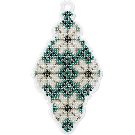 Bead embroidery kit on a plastic base "Christmas tree toys"