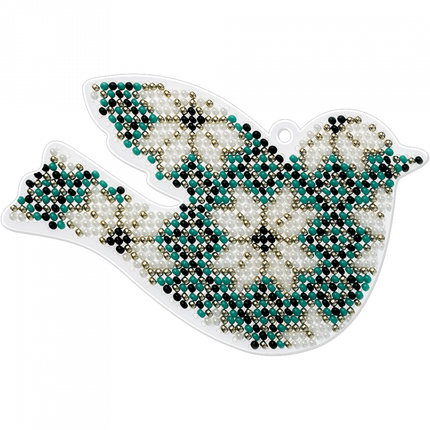 Bead embroidery kit on a plastic base "Christmas tree toys"
