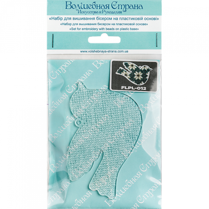 Bead embroidery kit on a plastic base "Christmas tree toys"