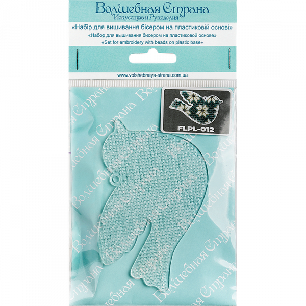 Bead embroidery kit on a plastic base 