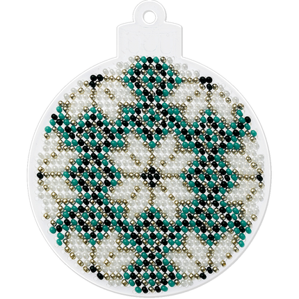 Bead embroidery kit on a plastic base "Christmas tree toys"