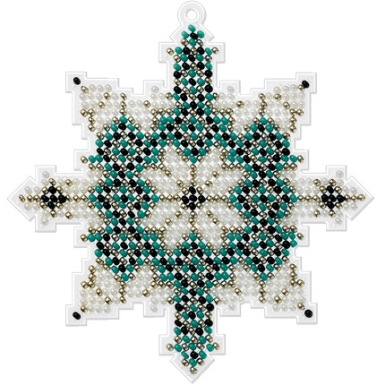 Bead embroidery kit on a plastic base "Christmas tree toys"