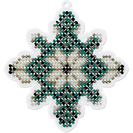 Bead embroidery kit on a plastic base "Christmas tree toys"