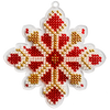 Bead embroidery kit on a plastic base "Christmas tree toys"