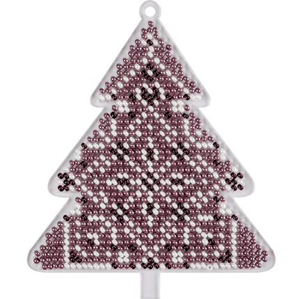 Bead embroidery kit on a plastic base "Christmas tree toys"