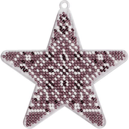 Bead embroidery kit on a plastic base "Christmas tree toys"