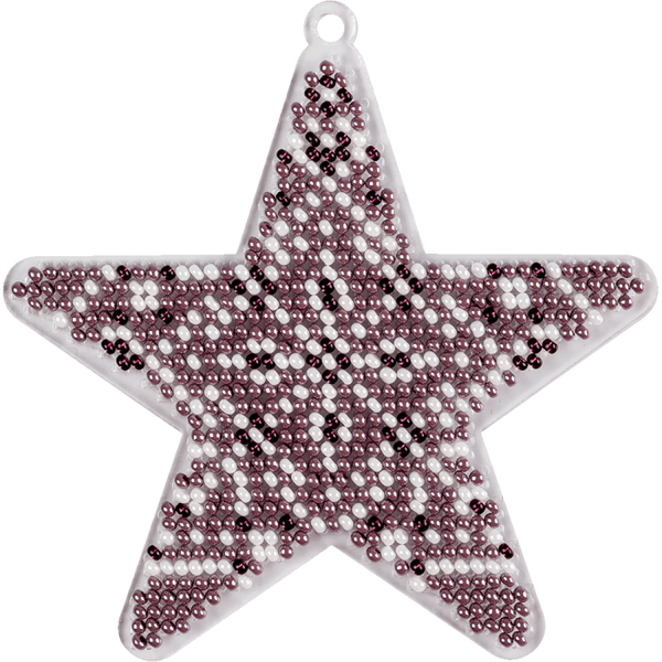 Bead embroidery kit on a plastic base 