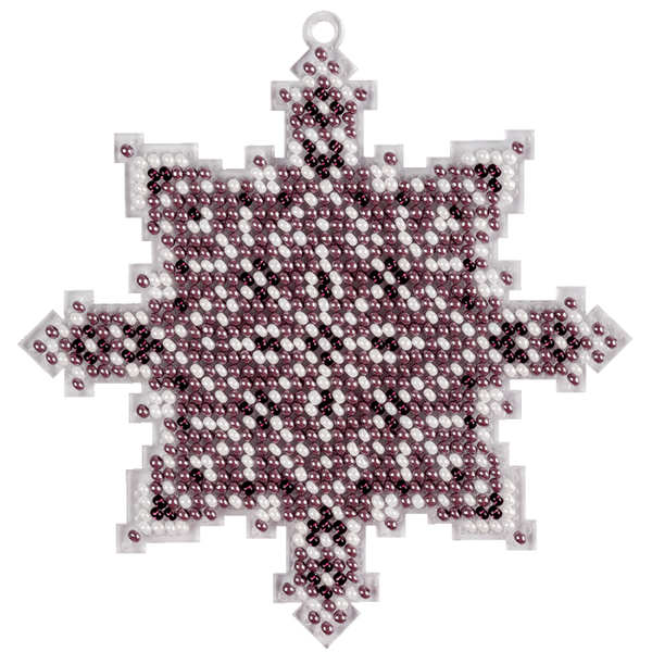 Bead embroidery kit on a plastic base 