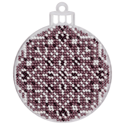 Bead embroidery kit on a plastic base "Christmas tree toys"