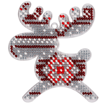 Bead embroidery kit on a plastic base "Christmas tree toys"