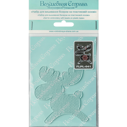 Bead embroidery kit on a plastic base "Christmas tree toys"