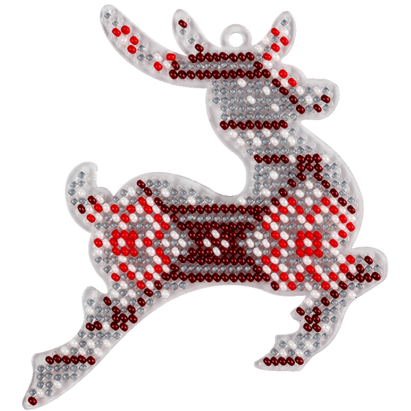 Bead embroidery kit on a plastic base 