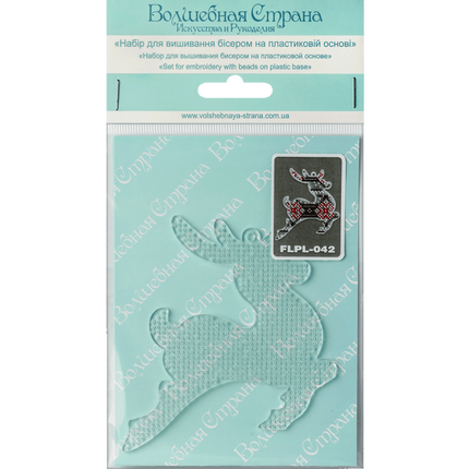 Bead embroidery kit on a plastic base "Christmas tree toys"
