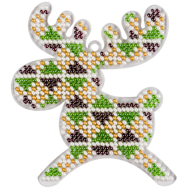 Bead embroidery kit on a plastic base 