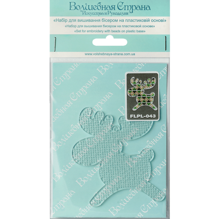 Bead embroidery kit on a plastic base "Christmas tree toys"