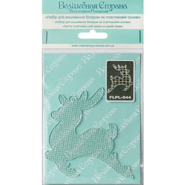 Bead embroidery kit on a plastic base 