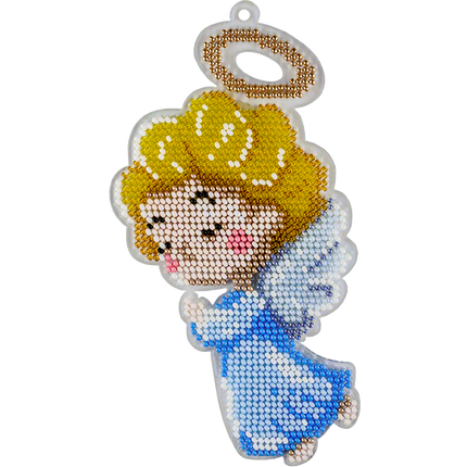 Bead embroidery kit on a plastic base "Christmas tree toys"