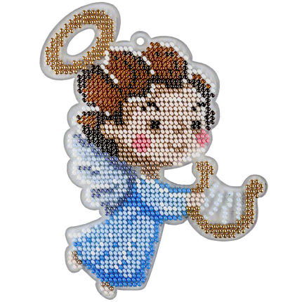 Bead embroidery kit on a plastic base "Christmas tree toys"