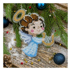 Bead embroidery kit on a plastic base 