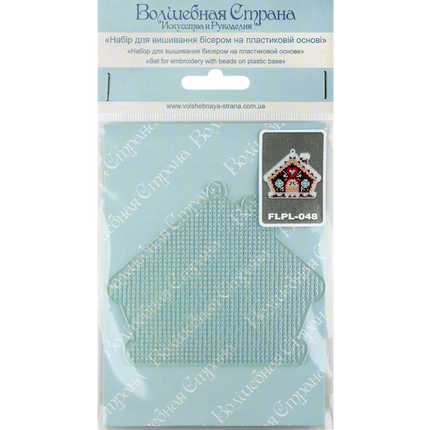 Bead embroidery kit on a plastic base "Christmas tree toys"