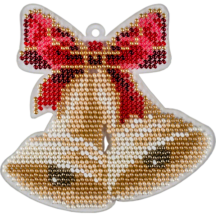 Bead embroidery kit on a plastic base "Christmas tree toys"