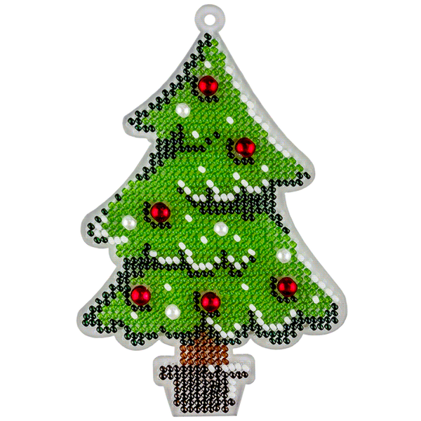 Bead embroidery kit on a plastic base 