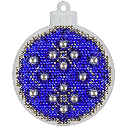 Bead embroidery kit on a plastic base "Christmas tree toys"