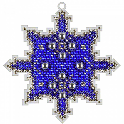 Bead embroidery kit on a plastic base "Christmas tree toys"