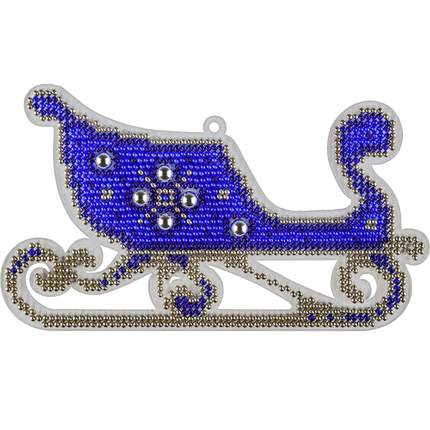 Bead embroidery kit on a plastic base "Christmas tree toys"