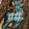 DIY Christmas tree toy kit "Turquoise Deer"