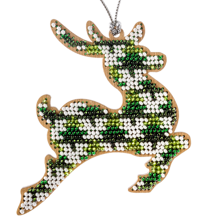 DIY Christmas tree toy kit "Green Deer"