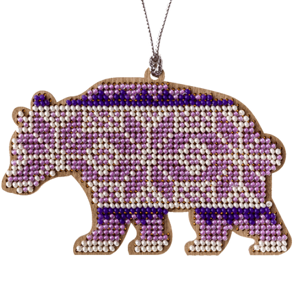 DIY Christmas tree toy kit "Purple Bear"