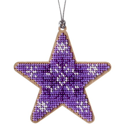DIY Christmas tree toy kit "Purple star"
