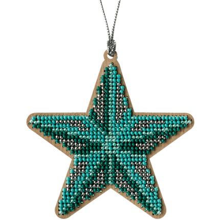 DIY Christmas tree toy kit "Turquoise Star"