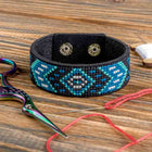 Cross-stitch kits on leather 