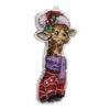 DIY Cross stitch kit "Giraffe Santa"