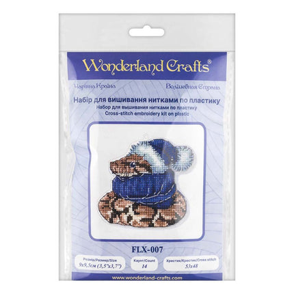 DIY Cross stitch kit "Winter snake"