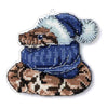 DIY Cross stitch kit "Winter snake"